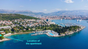 Beachfront apartment Drazen, with garden and parking